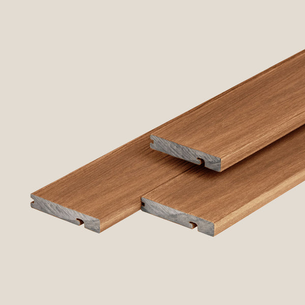 Composiet Eindplank | Massief: Teak
