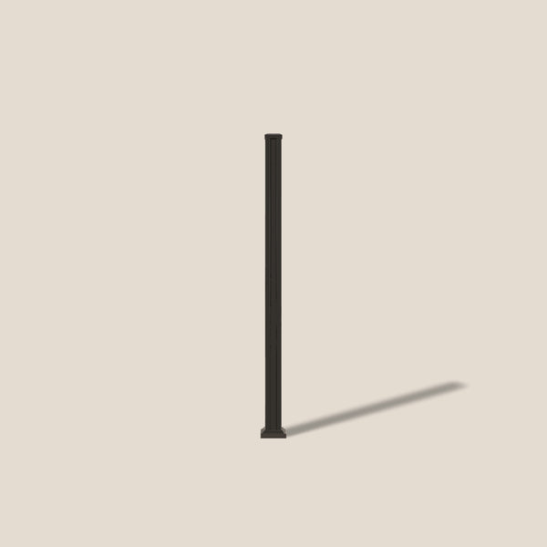 Schuttingpaal | 7,5 x 7,5 cm: Aluminium