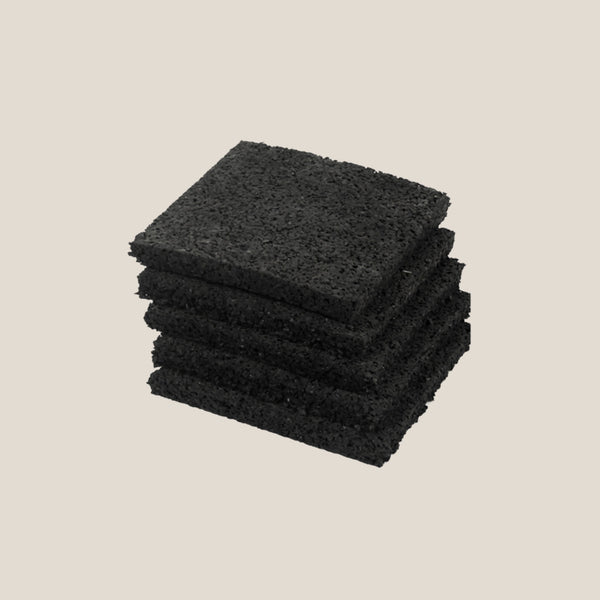 Rubberen Tegeldragers | 30 Stuks: Zwart